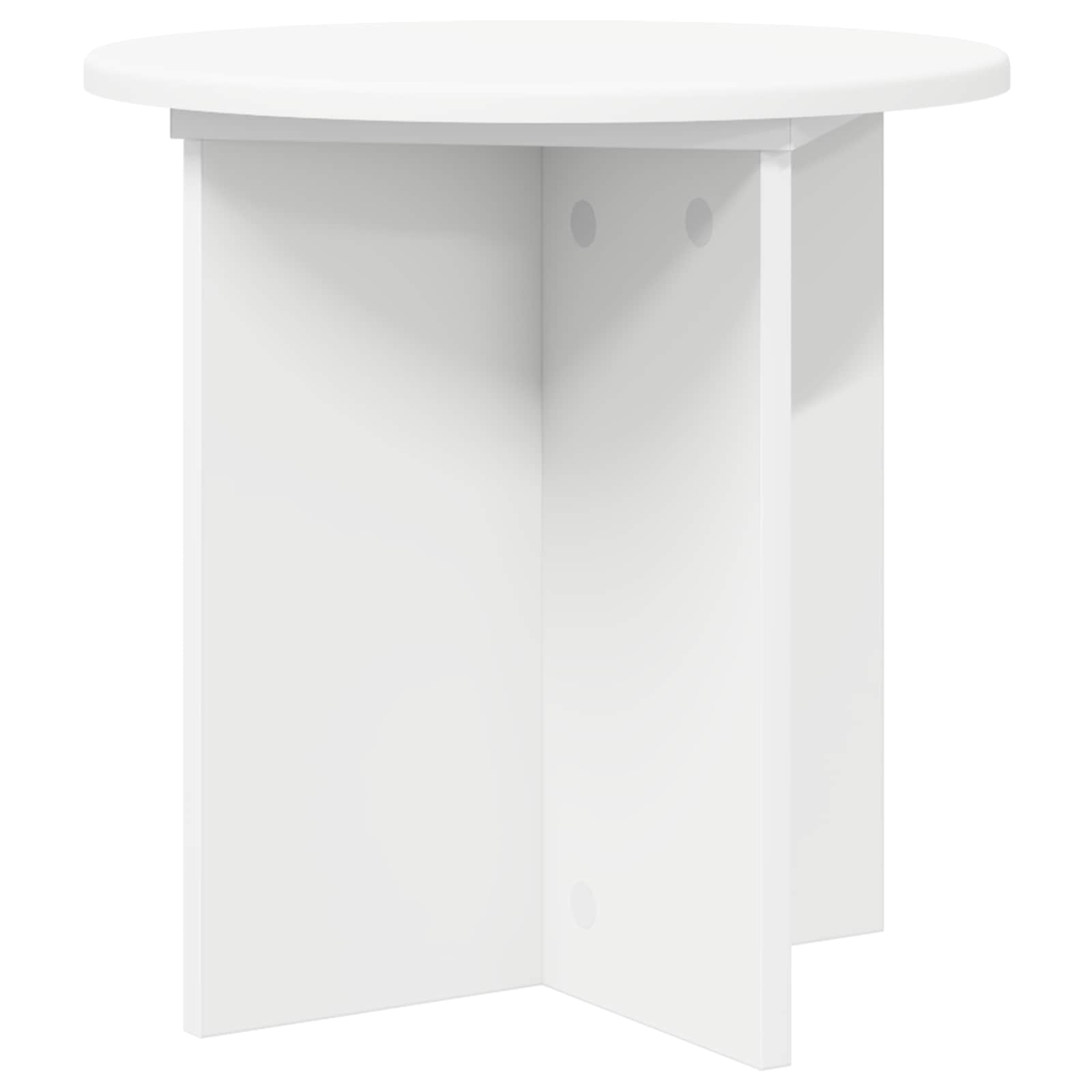 Plantenstandaard 2 pcs Wit Ø40 x 40 cm Bewerkt hout image 6