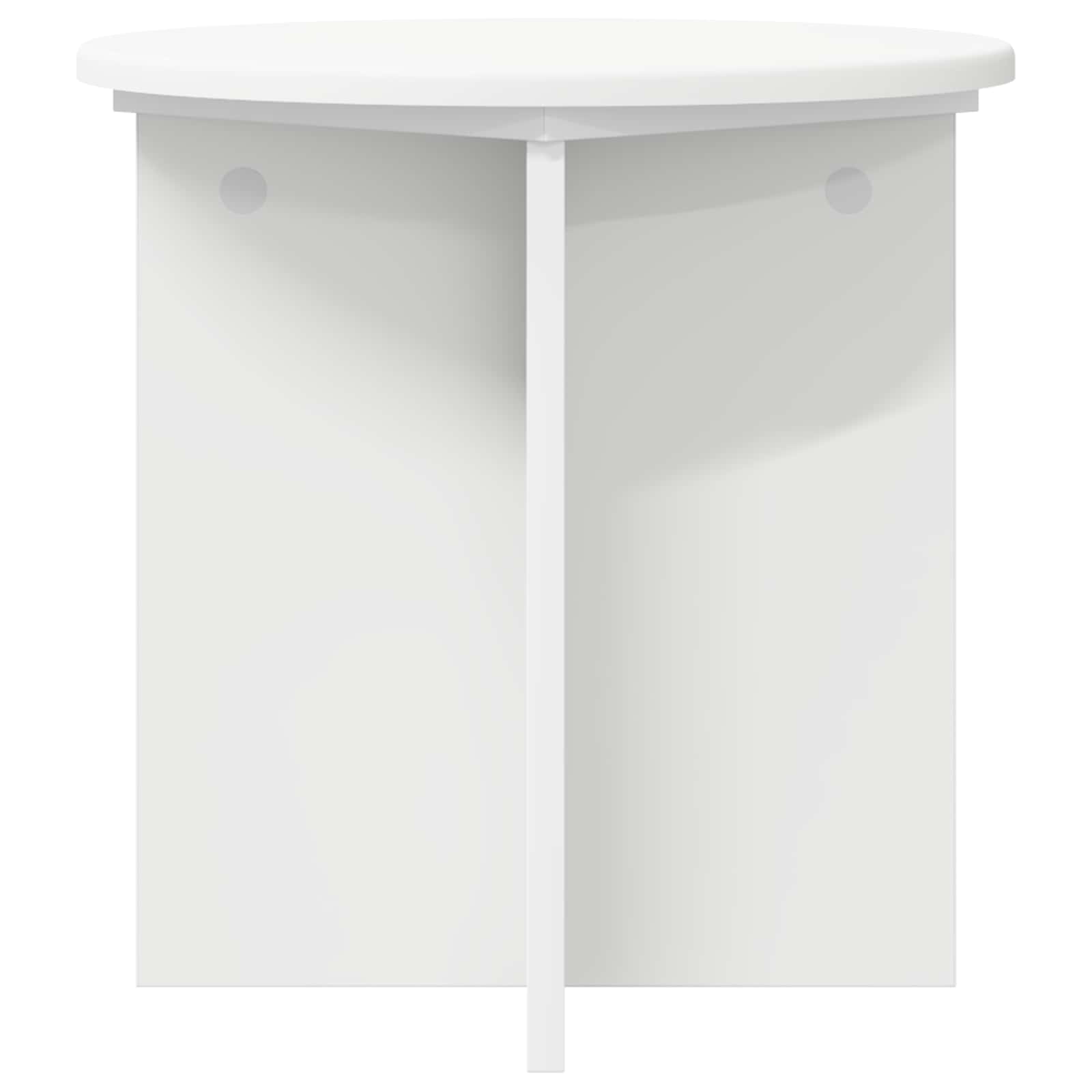 Plantenstandaard 2 pcs Wit Ø40 x 40 cm Bewerkt hout image 4