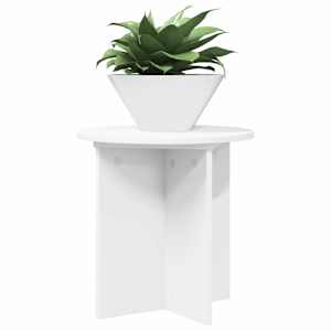 Stojan na rostliny 2 pcs Bílá Ø40 x 40 cm Kompozitní dřevo - obrázek 3