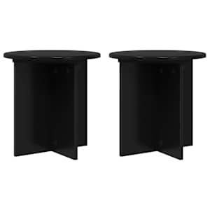 vidaXL Taimede alus 2 tk Must 40 x 40 x 40 cm Tehispuit