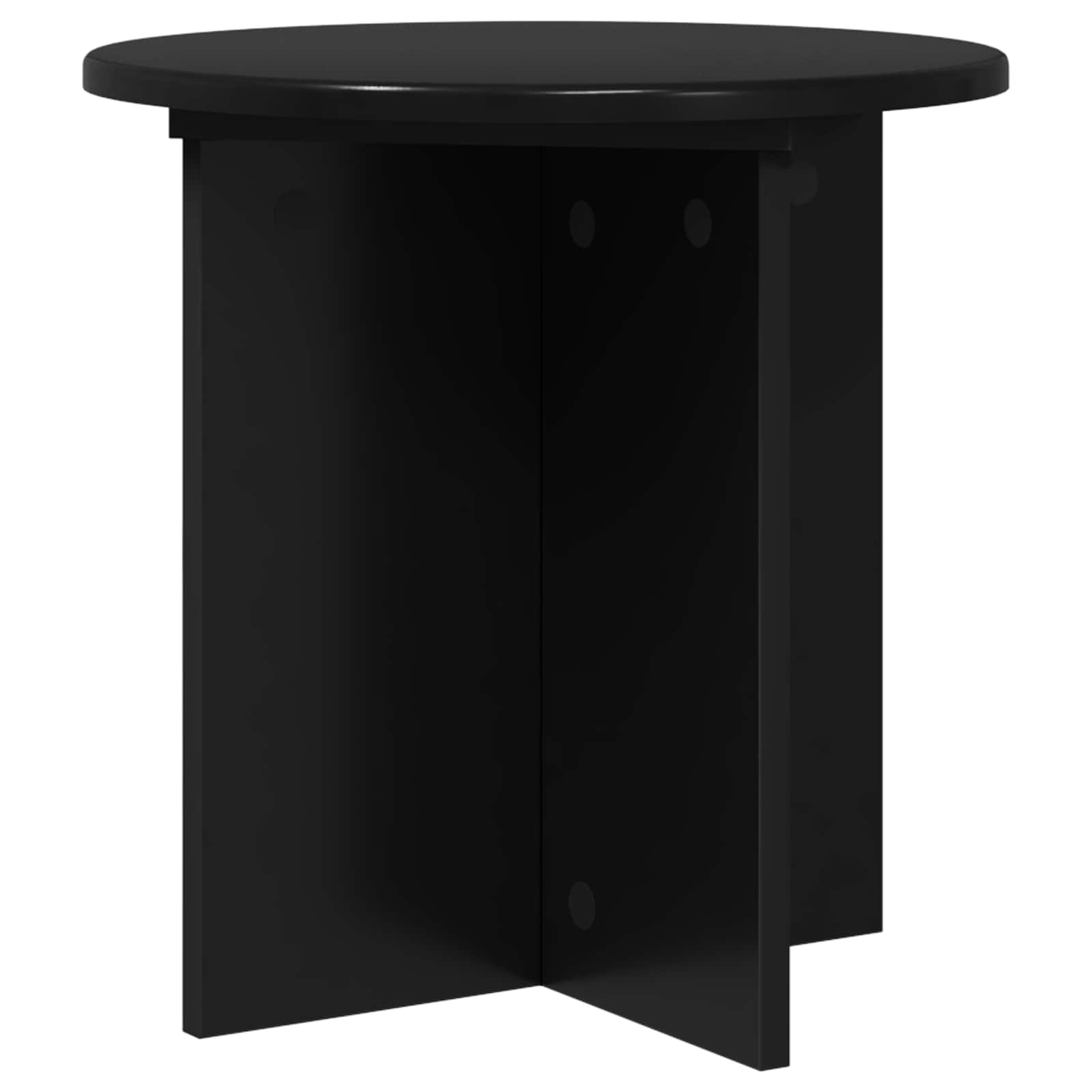 Plantenstandaard 2 pcs Zwart 40 x 40 x 40 cm Bewerkt hout image 3