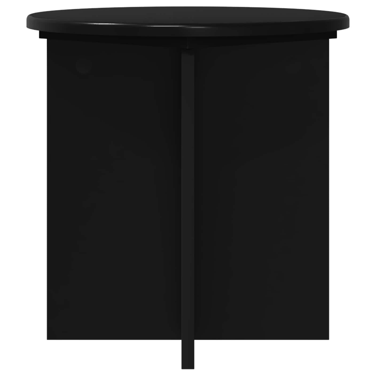 Plantenstandaard 2 pcs Zwart 40 x 40 x 40 cm Bewerkt hout image 4