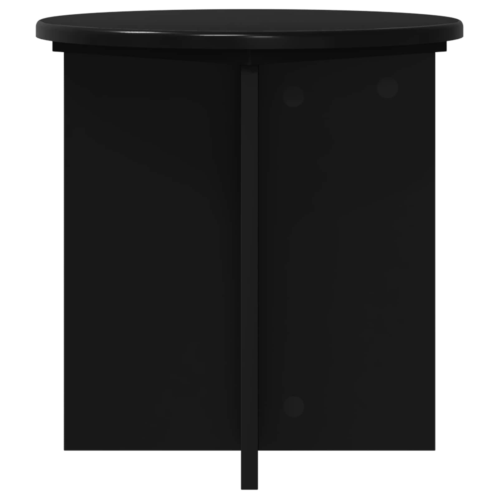 Plantenstandaard 2 pcs Zwart 40 x 40 x 40 cm Bewerkt hout image 5