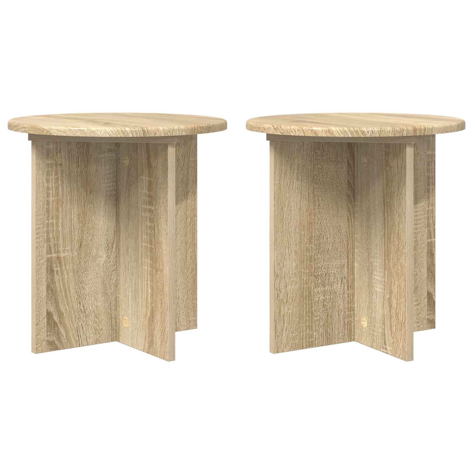 vidaXL Suport pentru plante 2 pcs Stejar Sonoma 40 x 40 x 40 cm