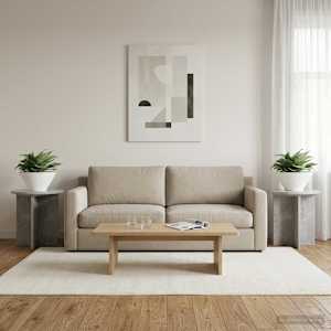 Stojan na rostliny 2 pcs Betonově šedá 40 x 40 x 40 cm - obrázek 1