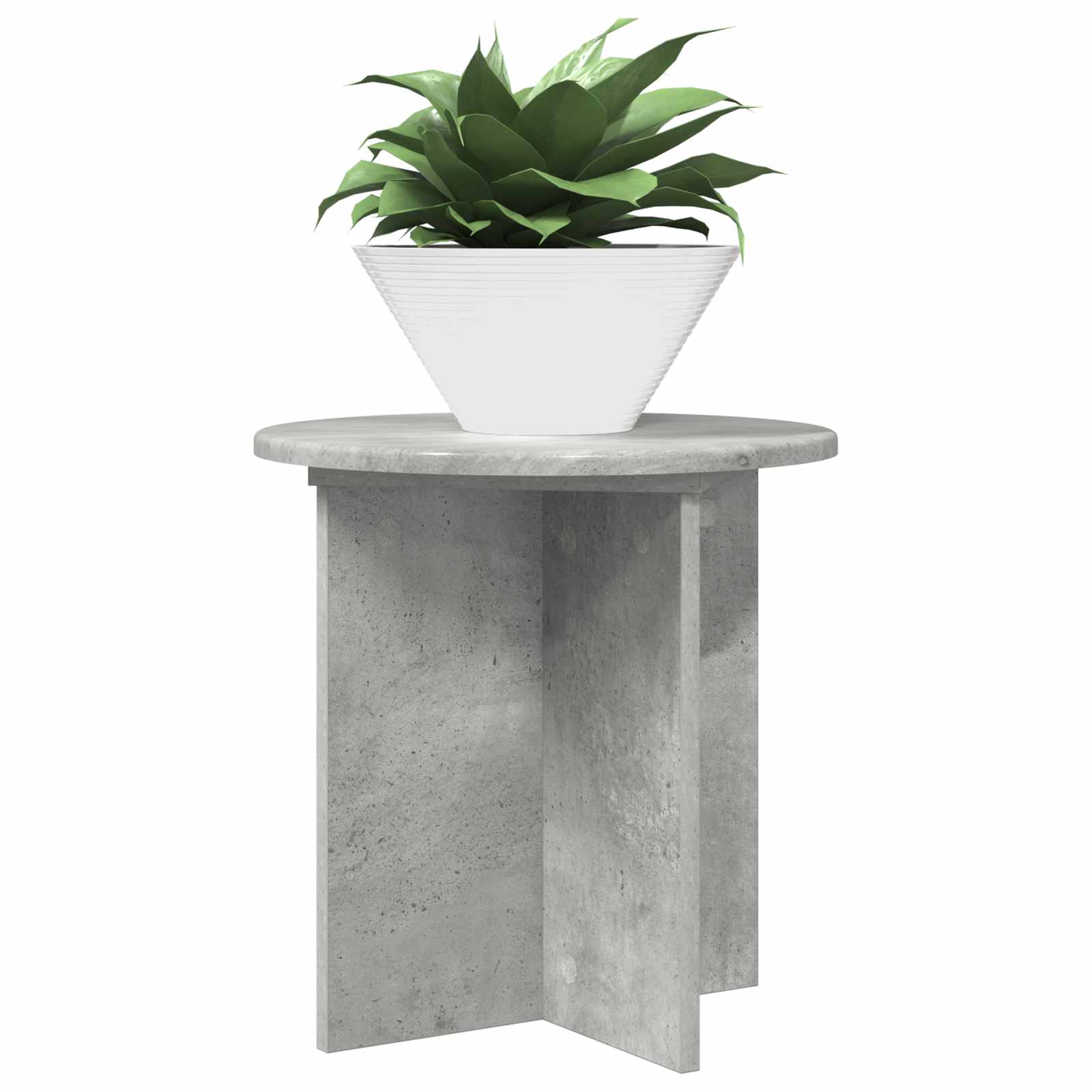 Plantenstandaard 2 pcs Betongrijs 40 x 40 x 40 cm Bewerkt hout image 2