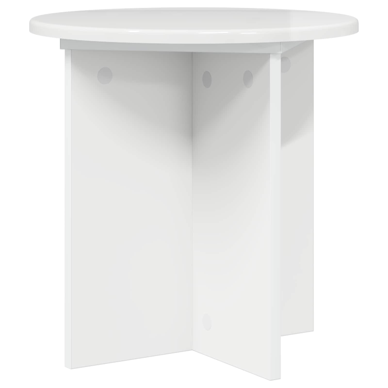 Plantenstandaard 2 pcs Hoogglans Wit 40 x 40 x 40 cm image 3