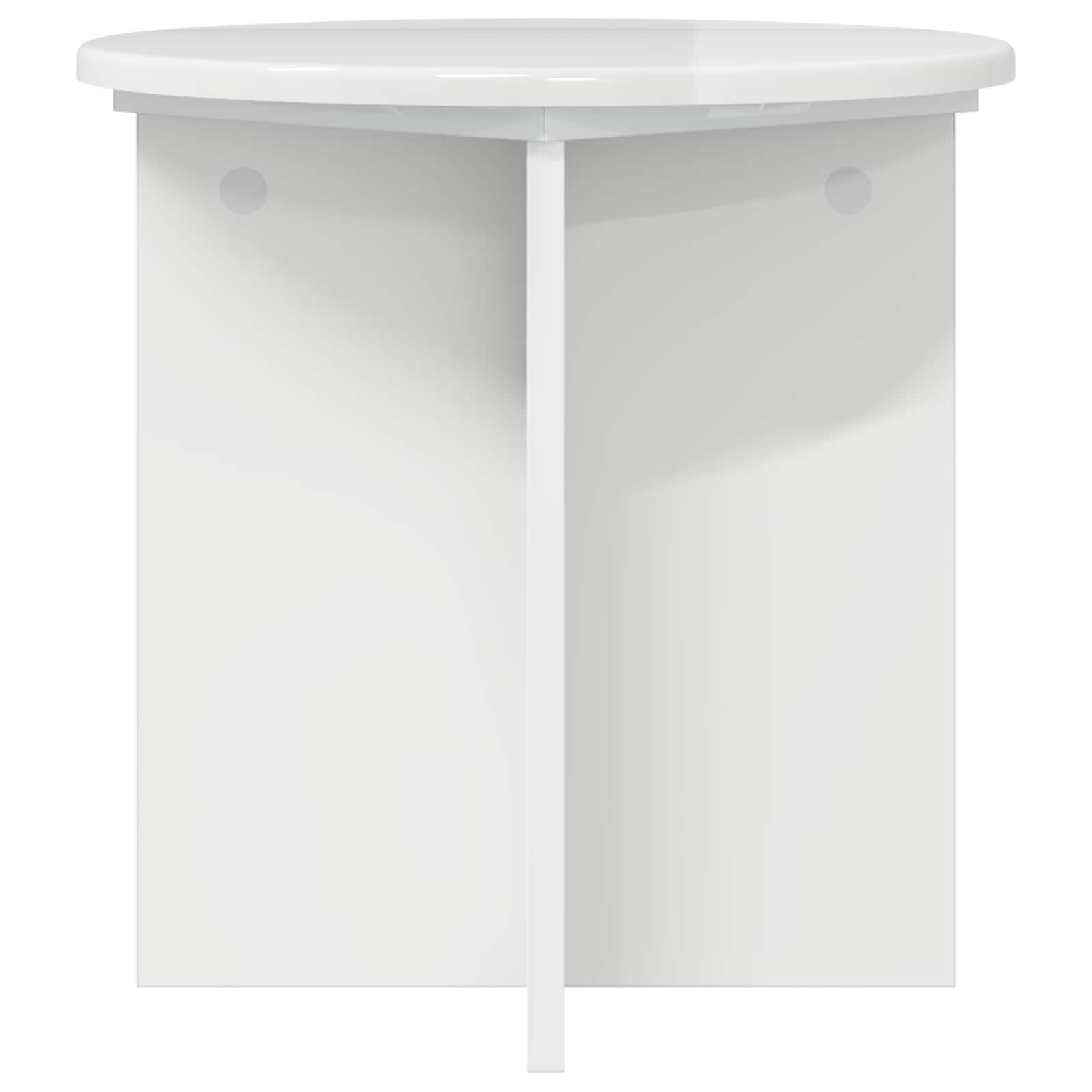 Plantenstandaard 2 pcs Hoogglans Wit 40 x 40 x 40 cm image 4