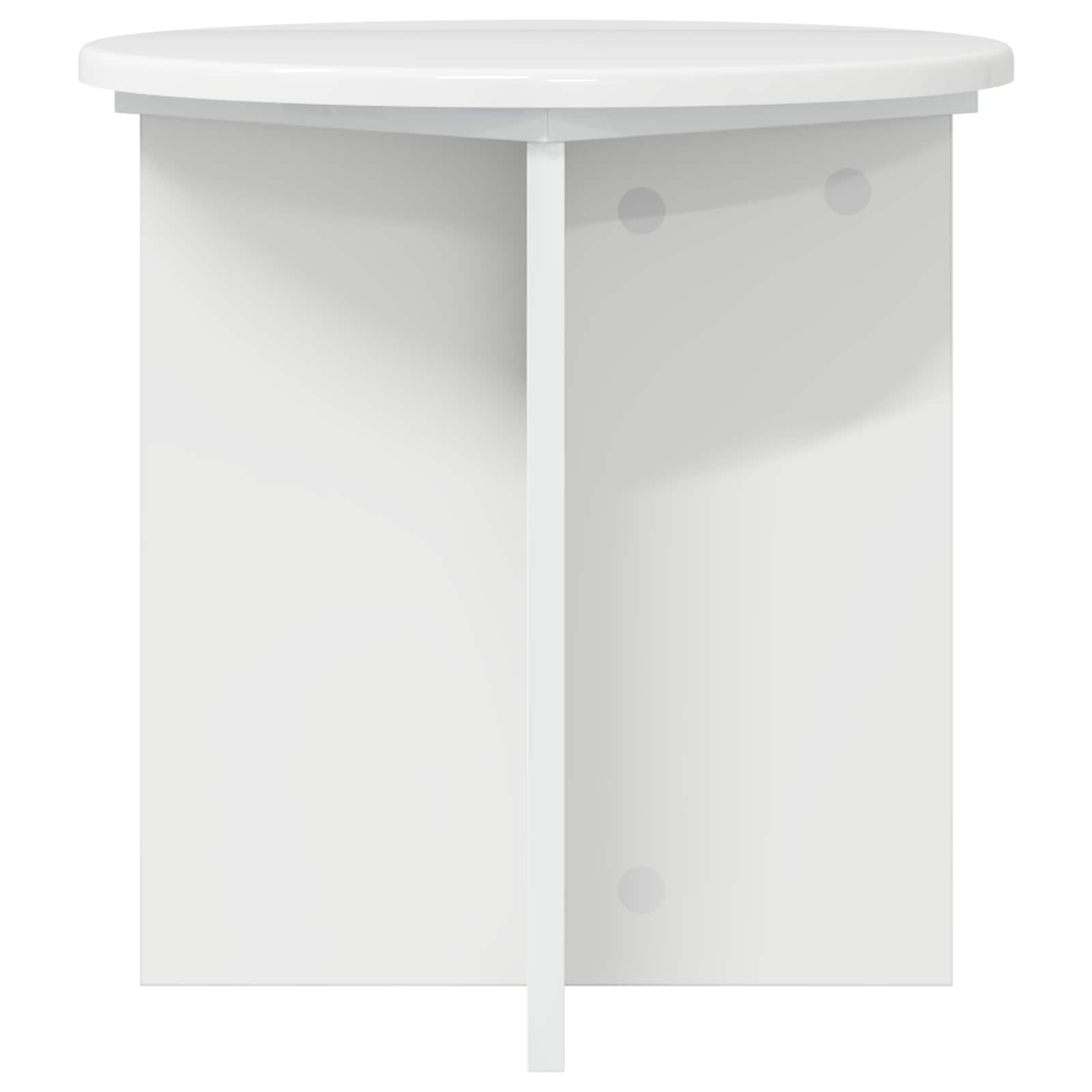 Plantenstandaard 2 pcs Hoogglans Wit 40 x 40 x 40 cm image 5