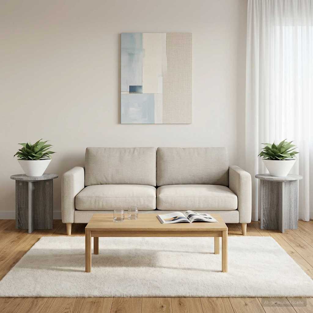 Stojan na rostliny 2 pcs Šedá sonoma 40 x 40 x 40 cm