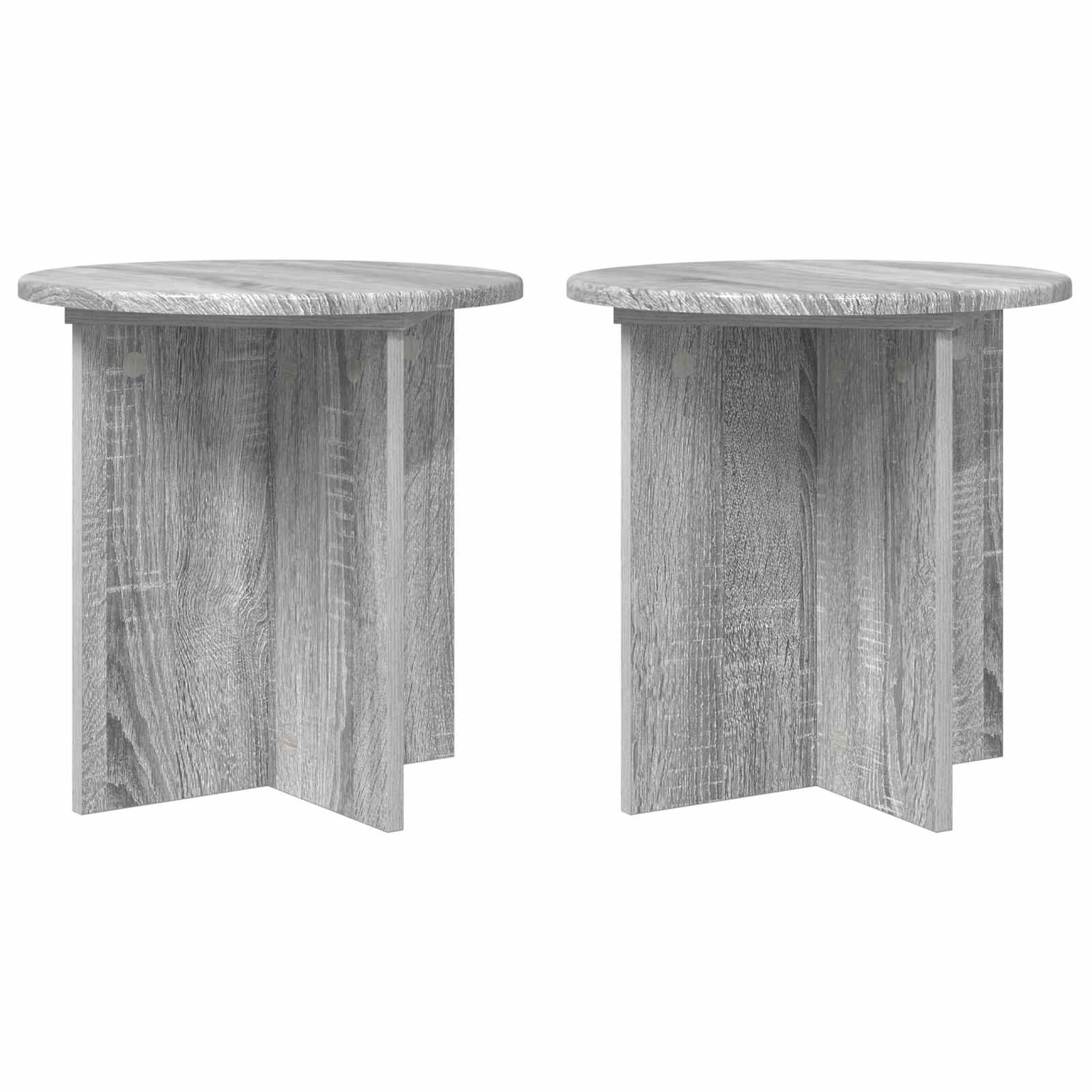 vidaXL Suport pentru plante 2 pcs Sonoma gri 40 x 40 x 40 cm