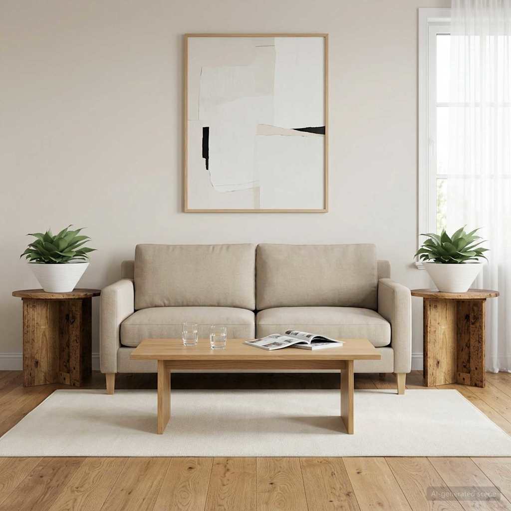 Stojan na rostliny 2 pcs Staré dřevo 40 x 40 x 40 cm - obrázek 4