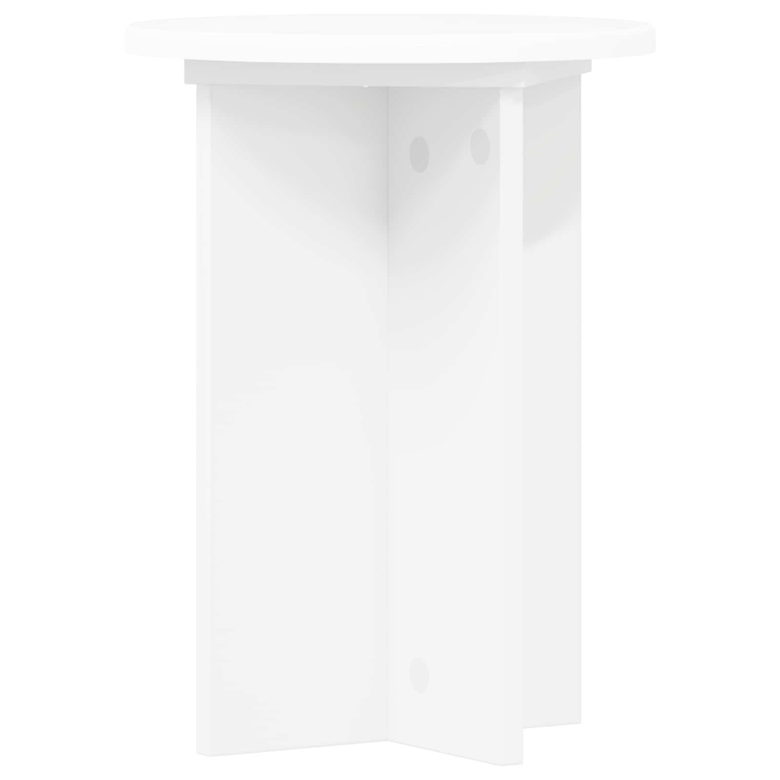 Plantenstandaard 2 pcs Wit Ø29,5 x 40 cm Bewerkt hout image 7