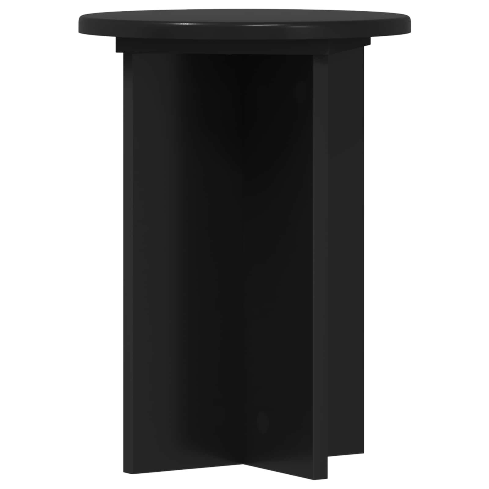 Plantenstandaard 2 pcs Zwart Ø29,5 x 40 cm Bewerkt hout image 7