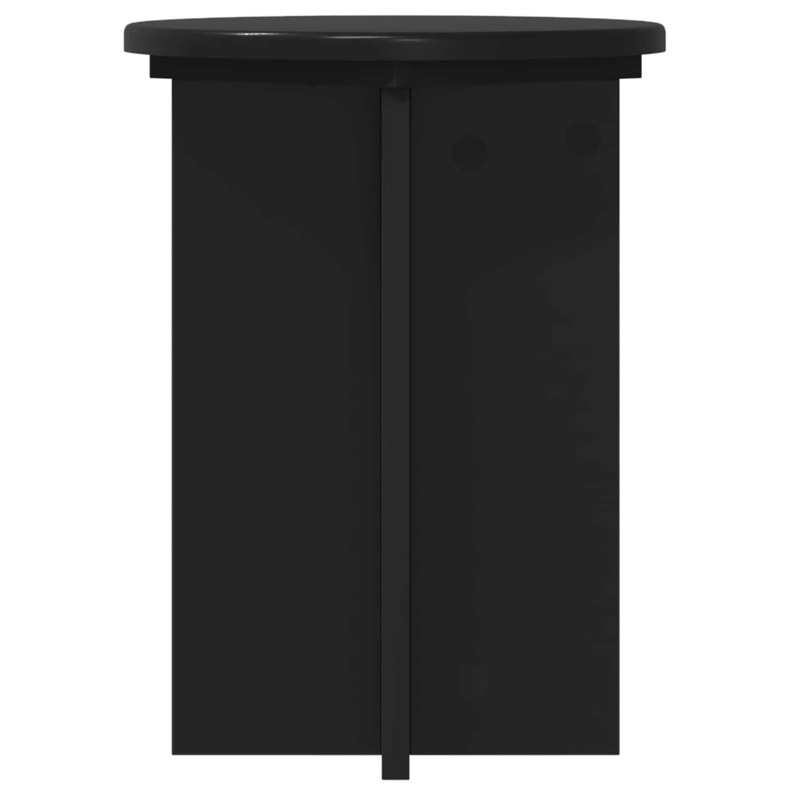 Plantenstandaard 2 pcs Zwart Ø29,5 x 40 cm Bewerkt hout image 6