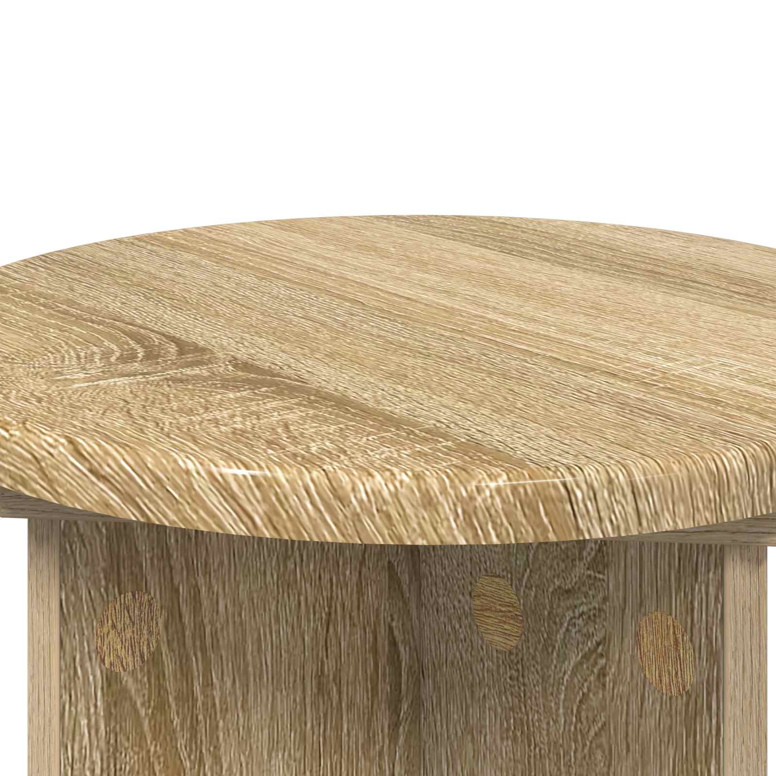 Plantenstandaard 2 pcs Sonoma Eiken Ø29,5 x 40 cm Bewerkt hout image 8