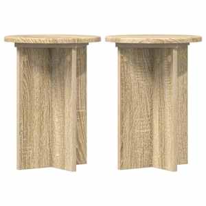 Stojan na rostliny 2 pcs Dub sonoma Ø29,5 x 40 cm - obrázek 2