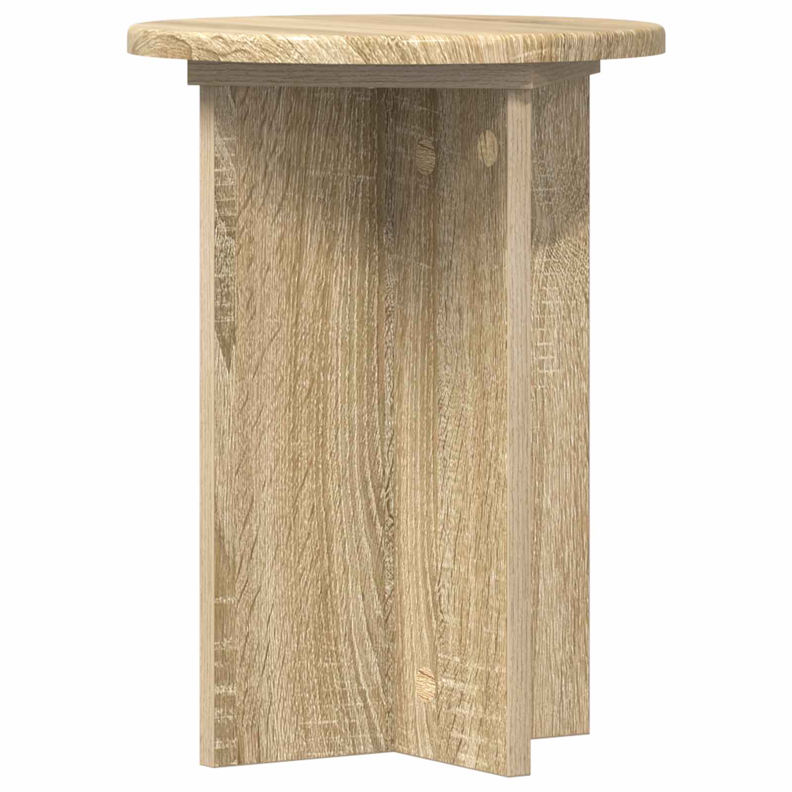 Plantenstandaard 2 pcs Sonoma Eiken Ø29,5 x 40 cm Bewerkt hout image 7