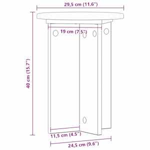 Stojan na rostliny 2 pcs Dub sonoma Ø29,5 x 40 cm - obrázek 10