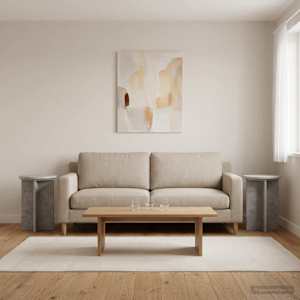 Stojalo za rastline 2 pcs Betonsko siva Ø29,5 x 40 cm