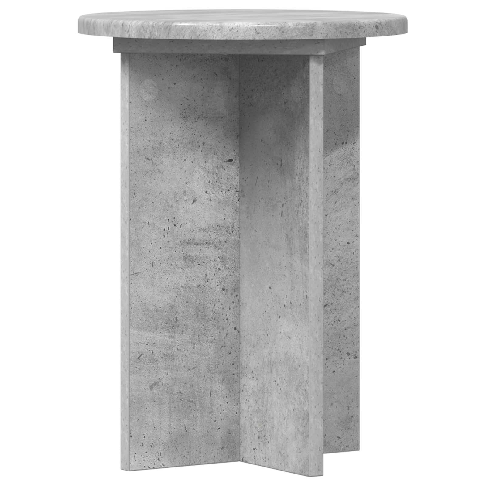 Plantenstandaard 2 pcs Betongrijs Ø29,5 x 40 cm Bewerkt hout image 4