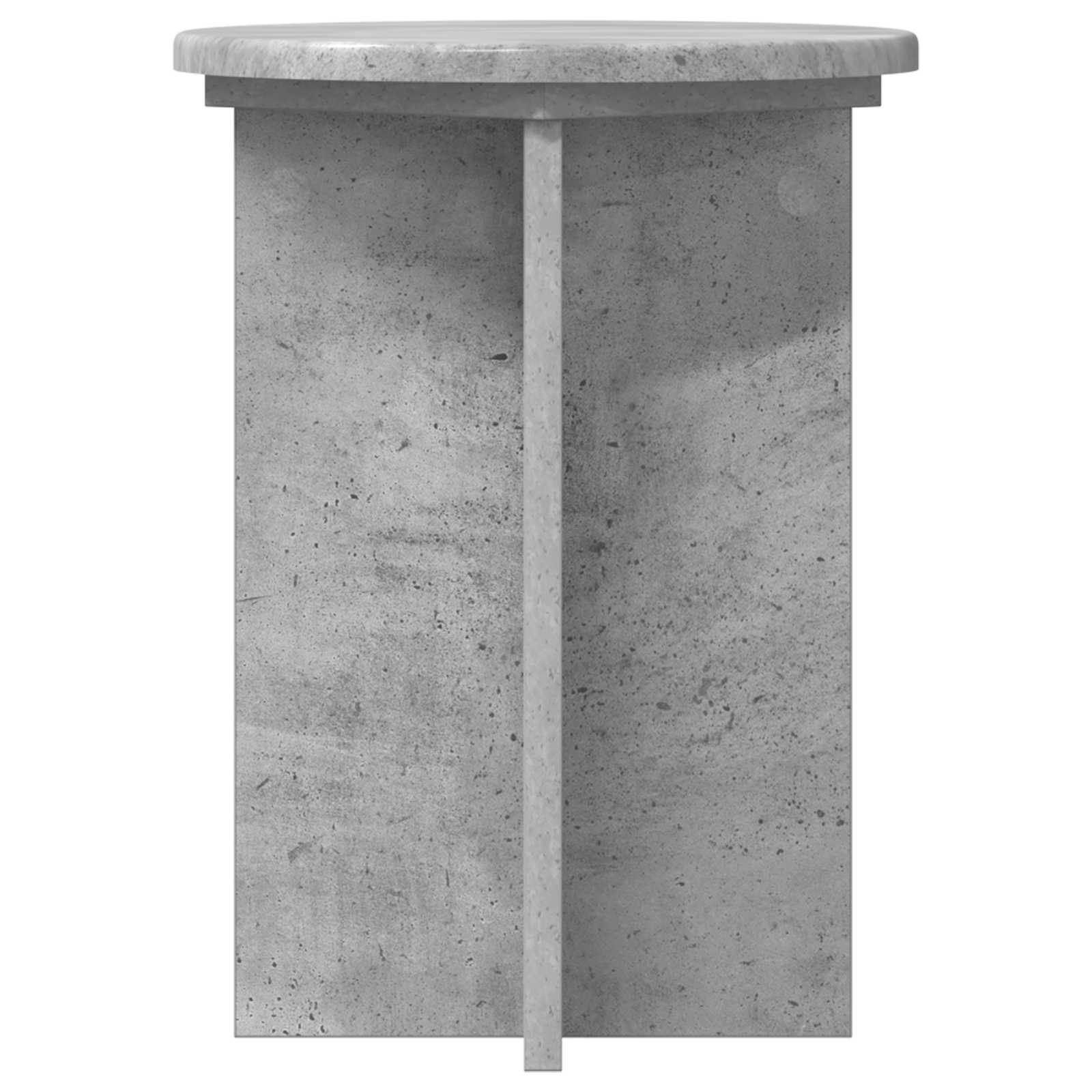 Plantenstandaard 2 pcs Betongrijs Ø29,5 x 40 cm Bewerkt hout image 5