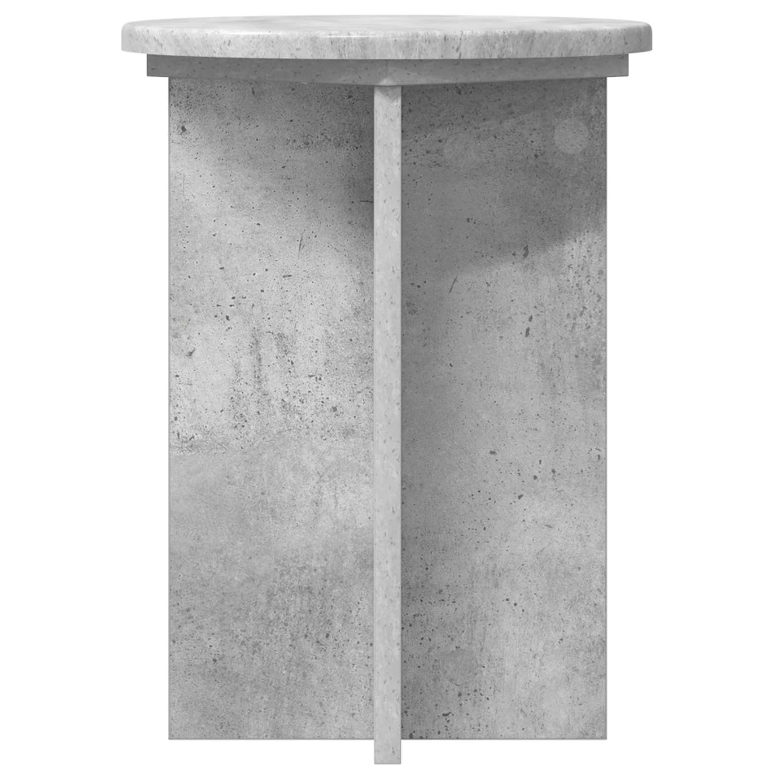 Plantenstandaard 2 pcs Betongrijs Ø29,5 x 40 cm Bewerkt hout image 6