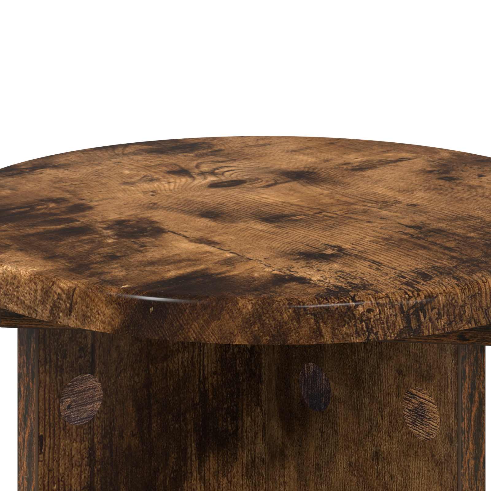 Plantenstandaard 2 pcs Gerookt eiken Ø29,5 x 40 cm Bewerkt hout image 8