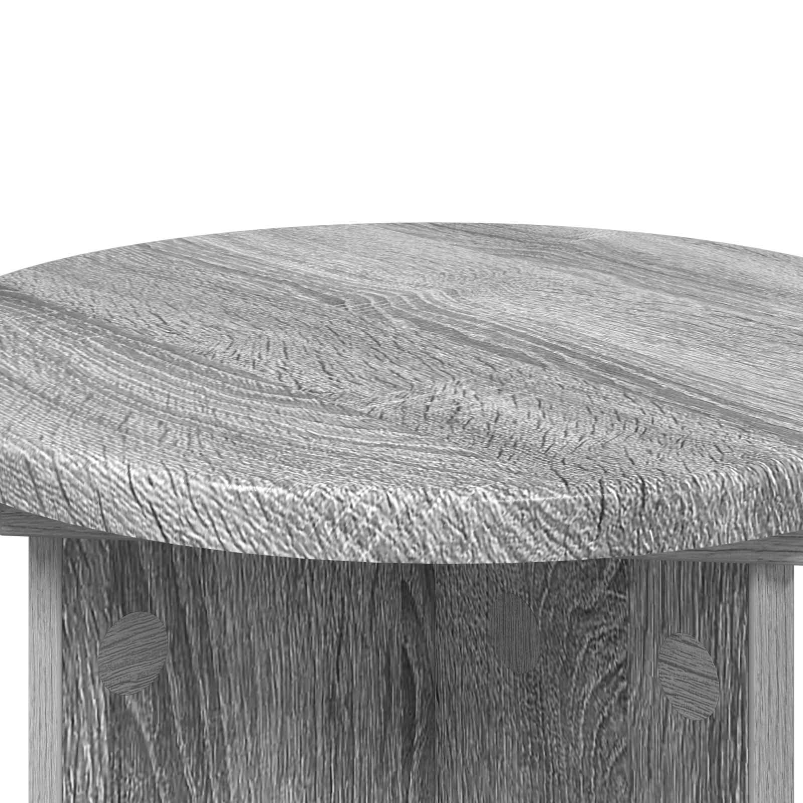 Plantenstandaard 2 pcs Grijs sonoma Ø29,5 x 40 cm Bewerkt hout image 8