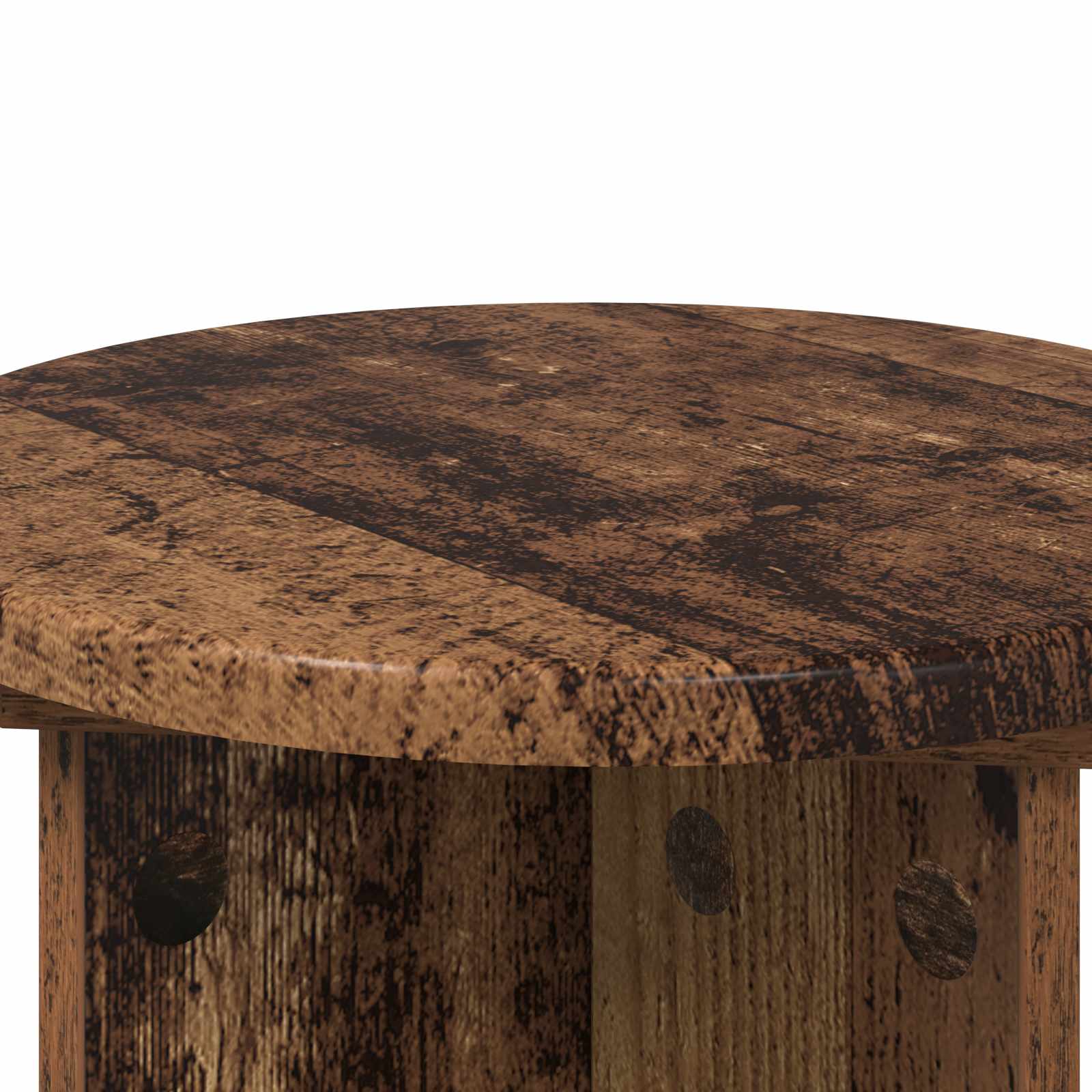 Plantenstandaard 2 pcs Oud hout Ø29,5 x 40 cm Bewerkt hout image 7