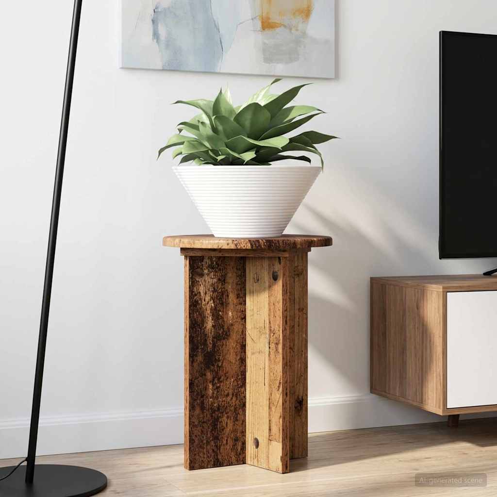 Planteholder 2 pcs Gammelt træ Ø29,5 x 40 cm Konstrueret træ