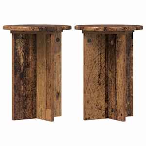 Stojan na rostliny 2 pcs Staré dřevo Ø29,5 x 40 cm - obrázek 2