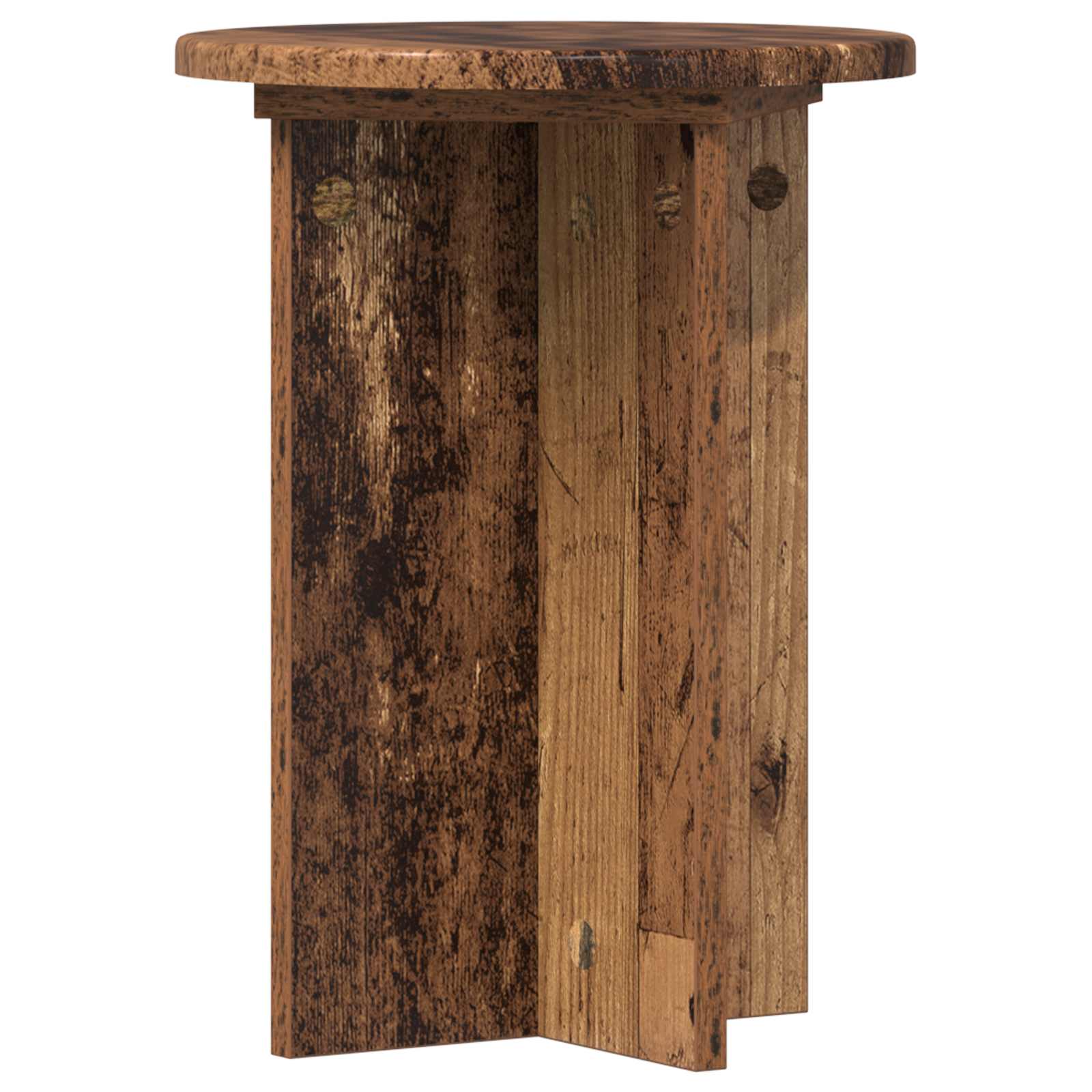 Plantenstandaard 2 pcs Oud hout Ø29,5 x 40 cm Bewerkt hout image 3
