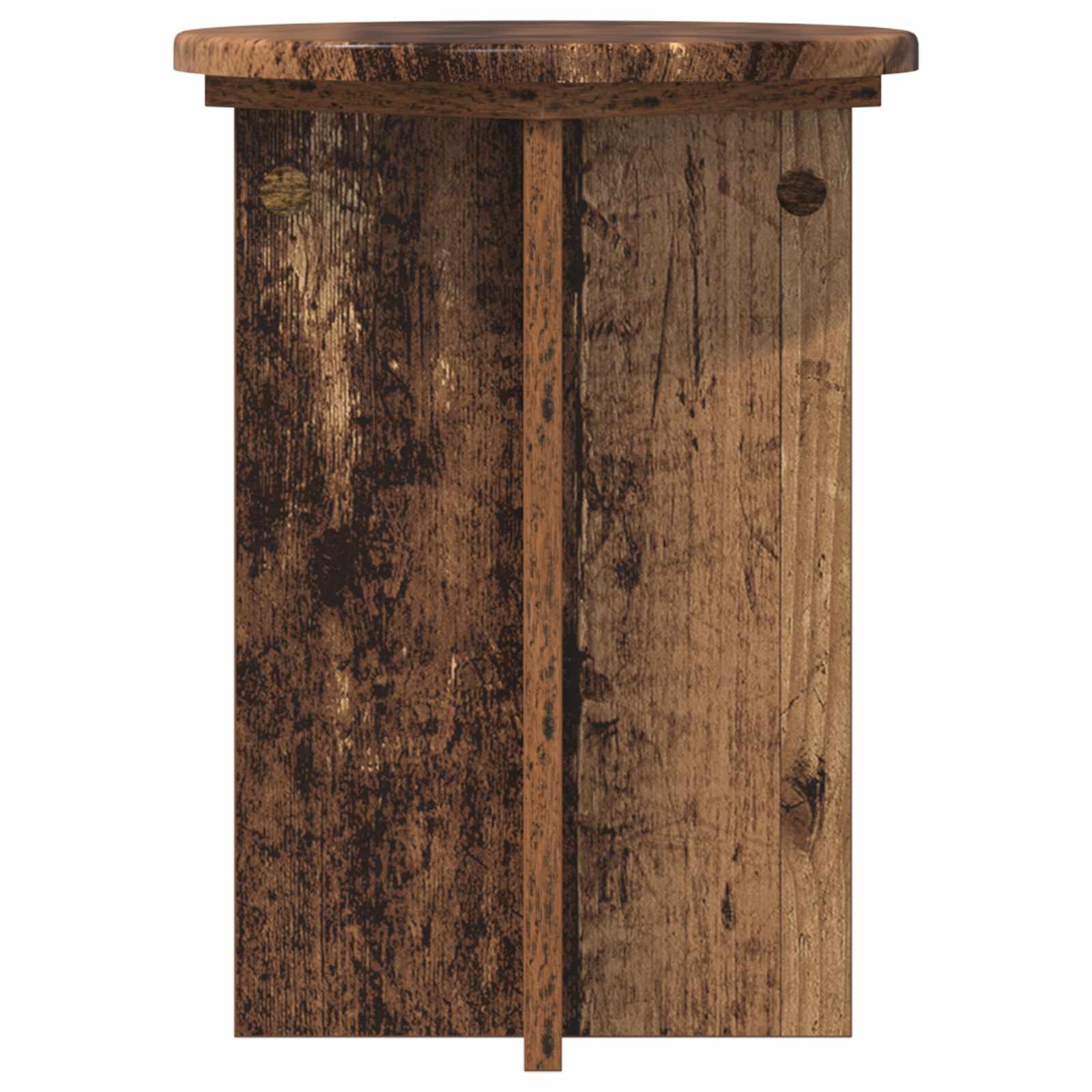 Plantenstandaard 2 pcs Oud hout Ø29,5 x 40 cm Bewerkt hout image 4