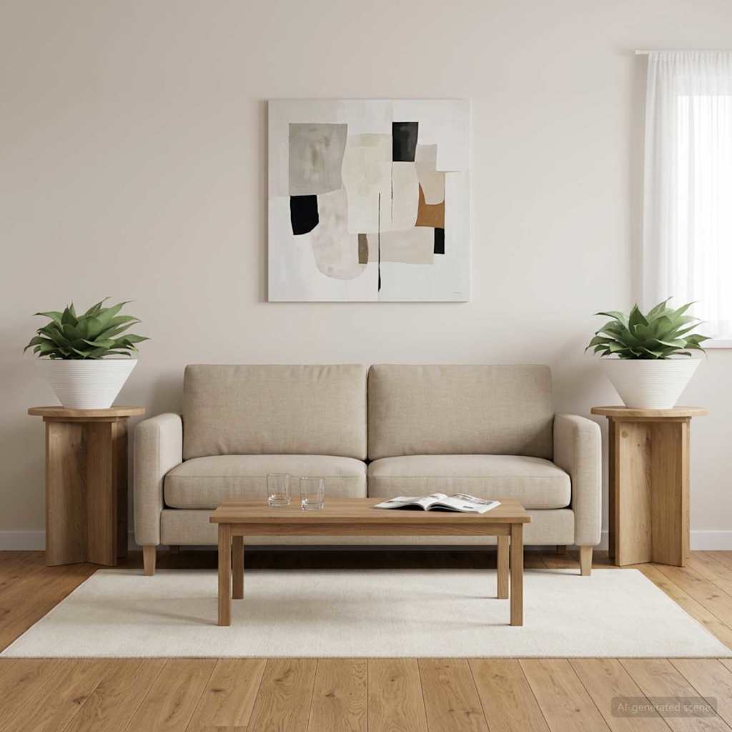 Stojan na rostliny 2 pcs Dub artisan Ø29,5 x 40 cm