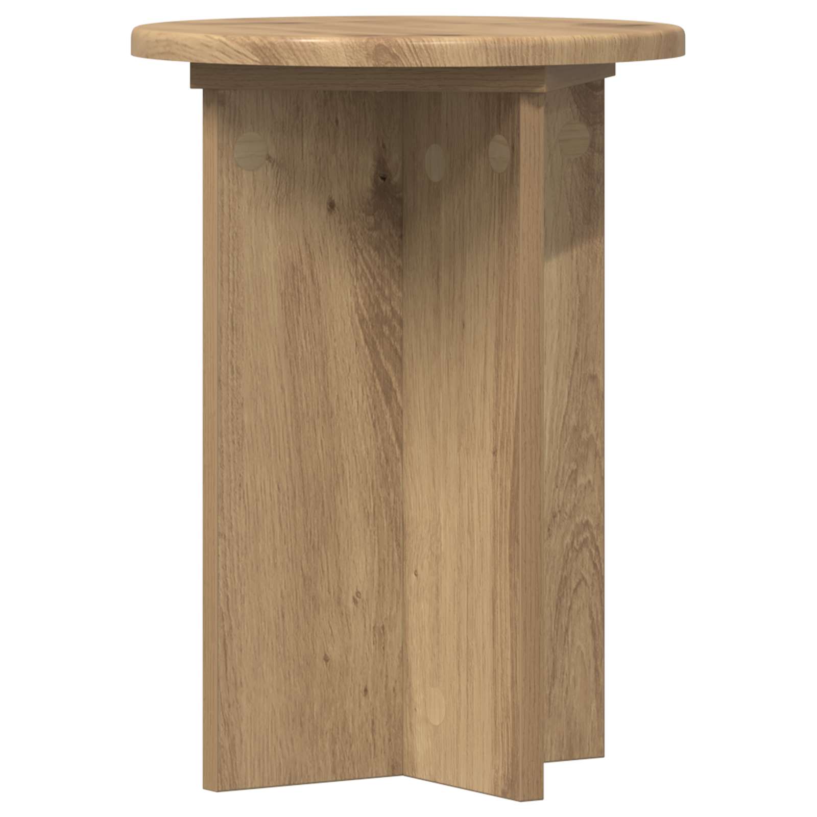 Plantenstandaard 2 pcs Artisanaal eiken Ø29,5 x 40 cm image 4