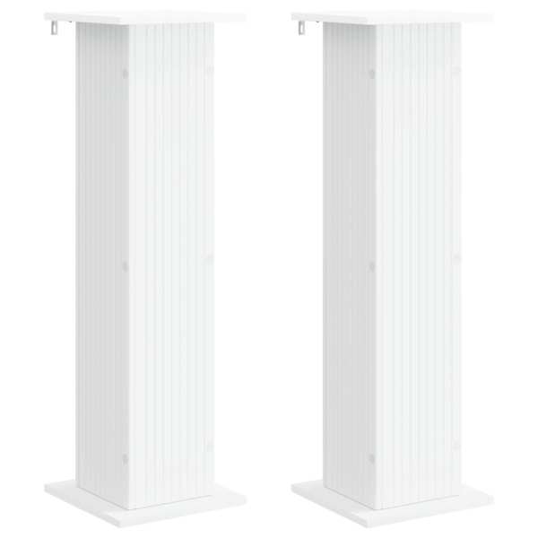 vidaXL Taimede alus 2 tk Valge 30,5 x 30 x 100,5 cm Tehispuit