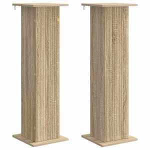 vidaXL Taimede alus 2 tk Sonoma tamm 30,5 x 30 x 100,5 cm Tehispuit