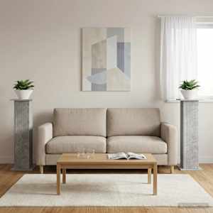 Stojan na rostliny 2 pcs Betonově šedá 30,5 x 30 x 100,5 cm - obrázek 1