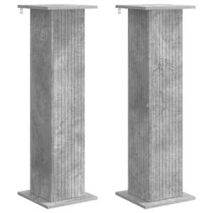 vidaXL Taimede alus 2 tk Betoonhall 30,5 x 30 x 100,5 cm Tehispuit