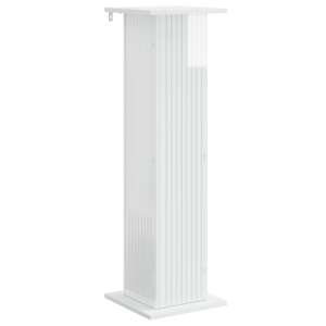 vidaXL Taimede alus K&otilde;rgl&auml;ikega valge 30,5 x 30 x 100,5 cm Tehispuit