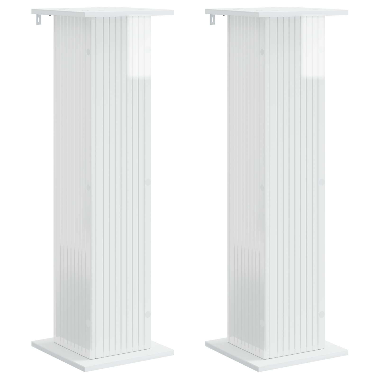 Plantenstandaard 2 pcs Hoogglans Wit 30,5 x 30 x 100,5 cm image 2