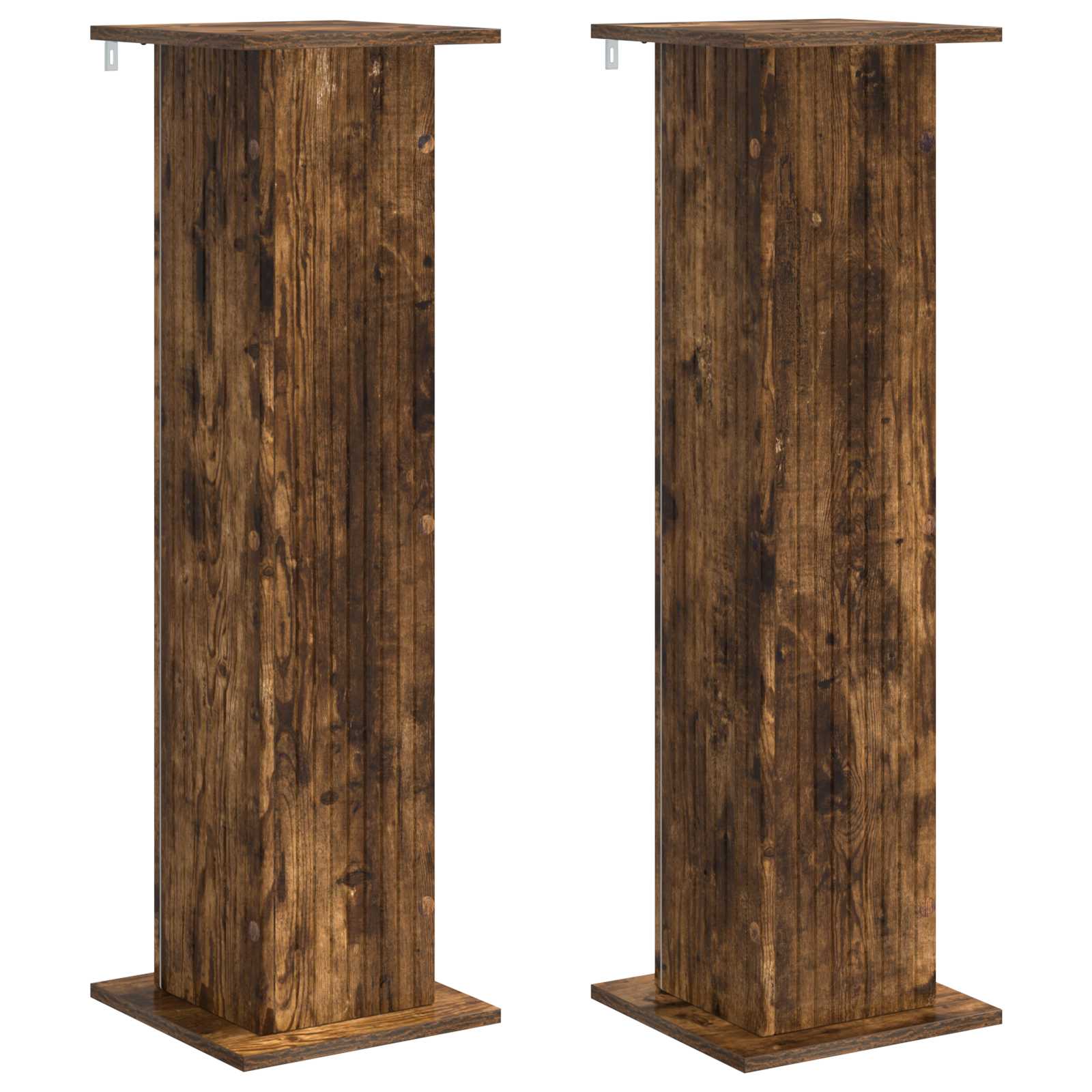 vidaXL Suport pentru plante 2 pcs Stejar fumuriu 30,5 x 30 x 100,5 cm