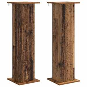 vidaXL Taimede alus 2 tk Vana puit 30,5 x 30 x 100,5 cm Tehispuit