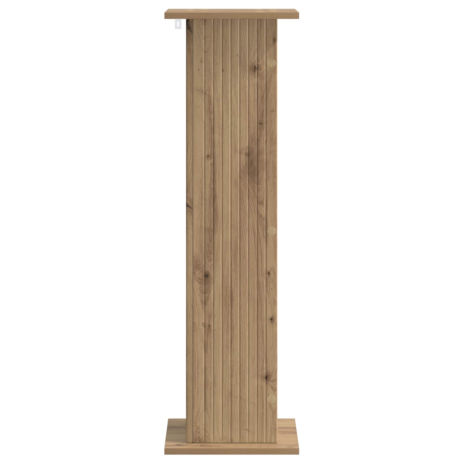 Plantenstandaard Artisanaal eiken 30,5 x 30 x 100,5 cm image 4