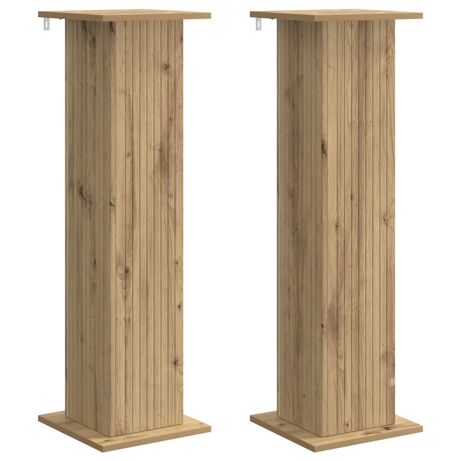 Plantenstandaard 2 pcs Artisanaal eiken 30,5 x 30 x 100,5 cm image 2