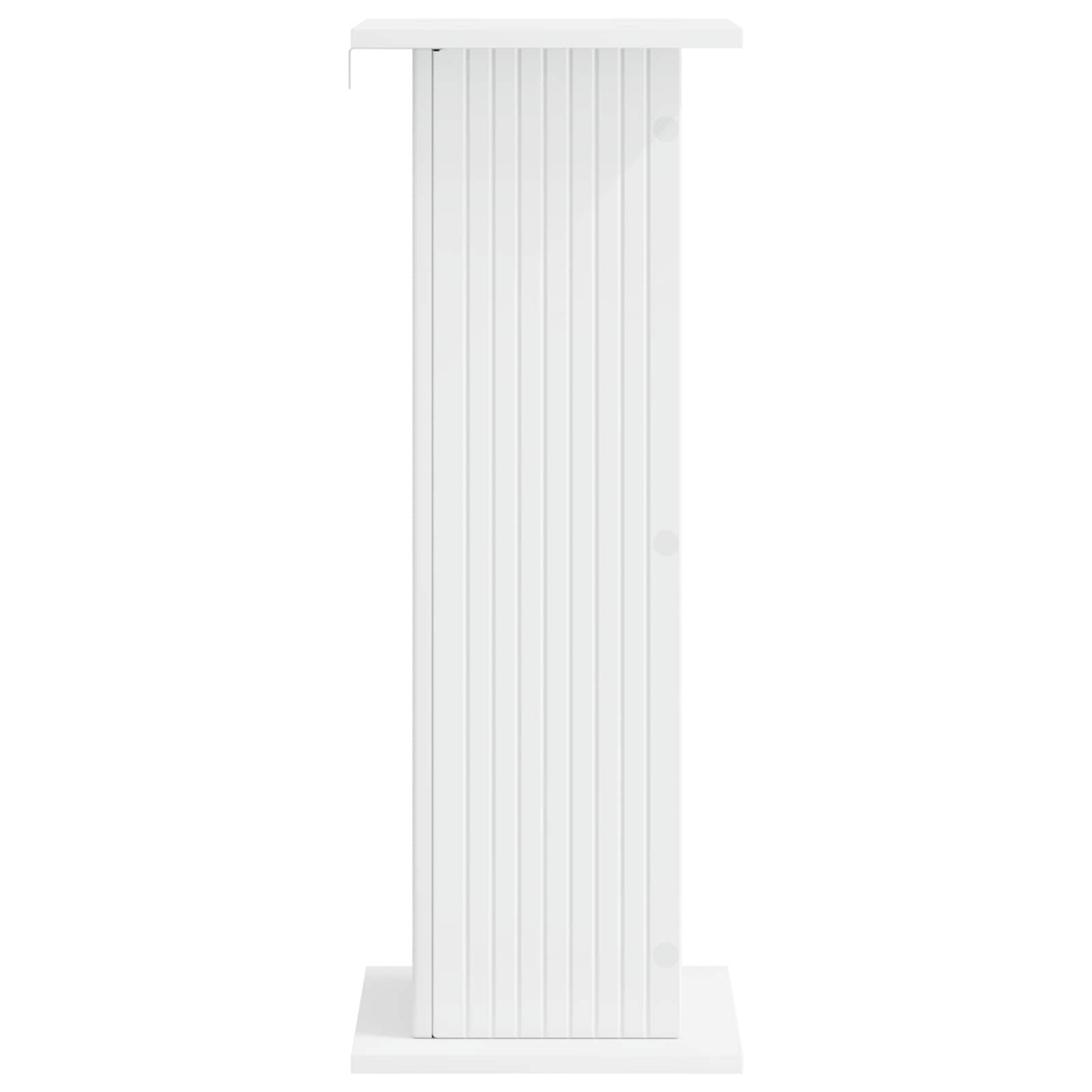 Plantenstandaard Wit 30,5 x 30 x 80,5 cm Bewerkt hout image 4