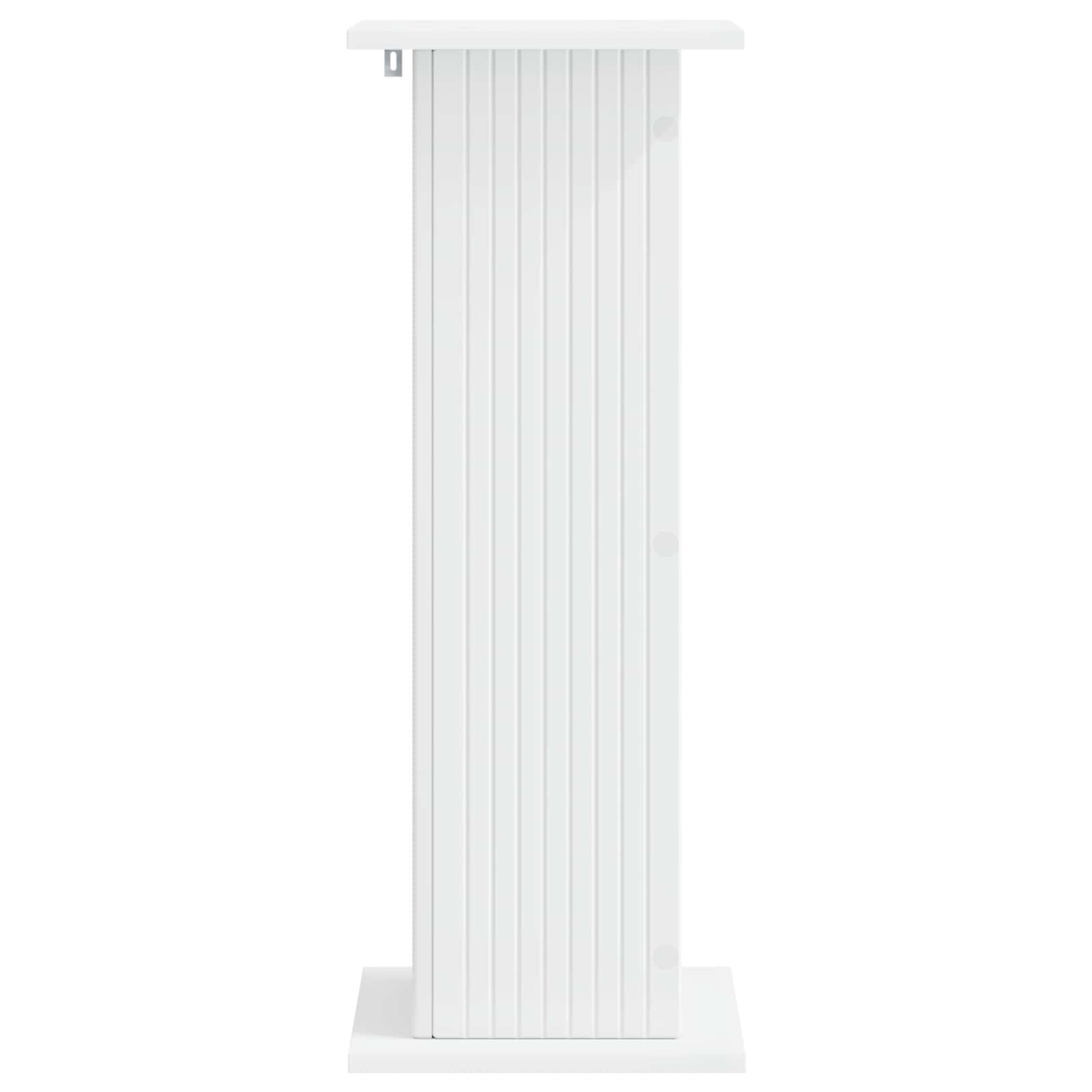 Plantenstandaard 2 pcs Wit 30,5 x 30 x 80,5 cm Bewerkt hout image 5