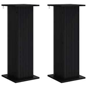 vidaXL Taimede alus 2 tk Must 30,5 x 30 x 80,5 cm Tehispuit