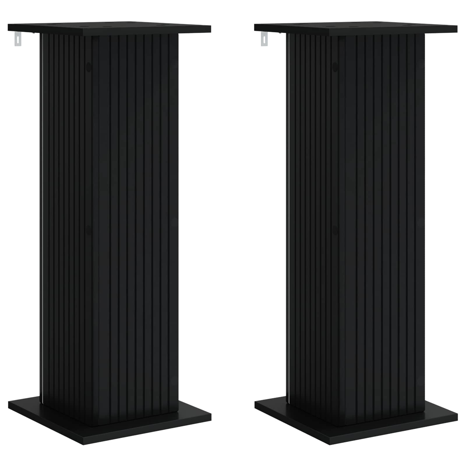 vidaXL Suport pentru plante 2 pcs Negru 30,5 x 30 x 80,5 cm